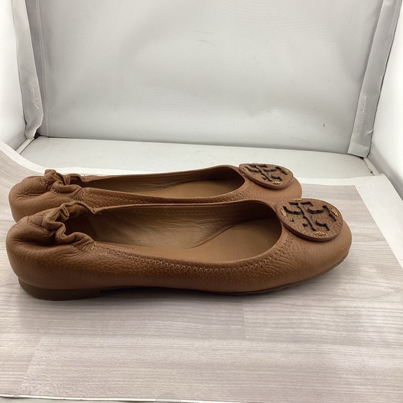 Tory Burch Tan Leather Flats - Picture 2 of 5